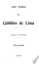 Libro primero de Cabildos de Lima