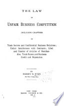 The Law of Unfair Business Competition
