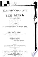 The Establishments for the Blind in England