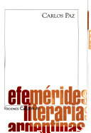 Efemérides literarias argentinas