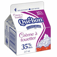 Québon Ultra Cream 35 % Milk Fat Whipping Cream 237 ml