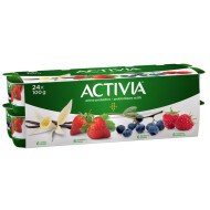 Danone Activia Yogurt Variety Pack, 24 x 100 g