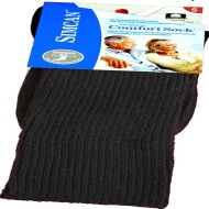 Comfort Mid Calf Socks Small Black