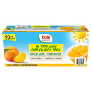 Dole Diced Peaches Cups, 20 x 107 ml