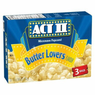 Act II Butter Lovers Butter Lovers Flavour Microwave Gourmet Popcorn, 3 x 78 g
