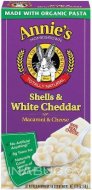 Annies Homegrown Shells With White Cheddar 170G