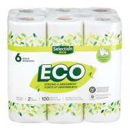 2-ply paper towels, Eco 6x100 sheets