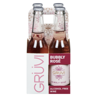 Gruvi Non-Alcoholic Bubbly Rose Wine Pack of 4 1 Ea