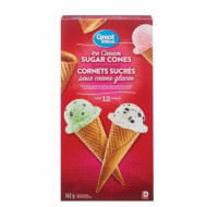 Great Value Ice Cream Sugar Cones ~142 g