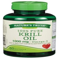 100% pure krill oil softgels 1000 mg