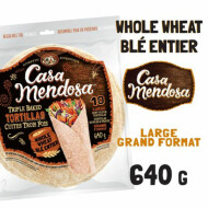Casa Mendosa 10" Whole Wheat Tortillas ~640 g