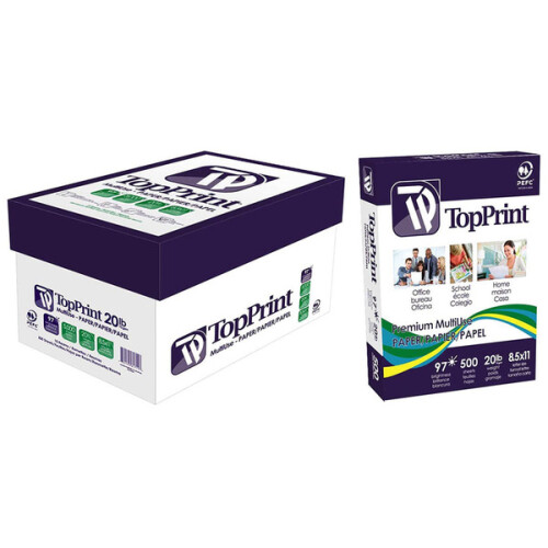 TopPrint Letter Premium Multi use Paper Bright 20 Lb Costco Topprint letter premium multi use paper bright 20 lb costco