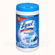 Lysol Disinfecting Wipes Spring Waterfall, Package of 80