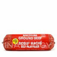 Bœuf moyen-maigre haché en tube, 454 g