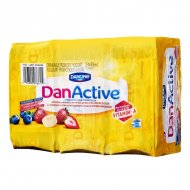DanActive Drinkable Probiotic Yogurt Variety Pack, 24 x 93 ml
