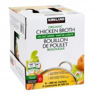 Kirkland Signature Organic Chicken Broth, 6 x 946 ml