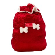 Merry & Bright&trade; Holiday Red Santa Dog Gift Sack