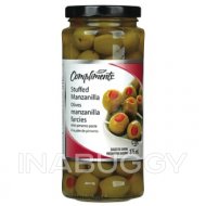 Compliments Stuffed Manzanilla Olives 375 ml