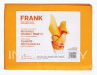 FRANK Multi-Purpose Synthetic Shammy Towels, 3-pk