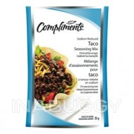 Compliments Taco Seasoning Mix Reduced Sodium 35G