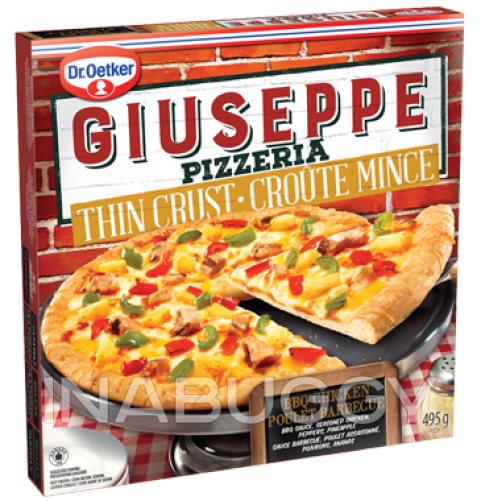 Dr Oetker Giuseppe Pizzeria Pizza Thin Crust BBQ Chicken 495G