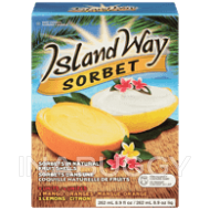 Island Way Sorbet In Natural Fruit Shells Citrus 262ML
