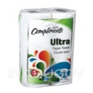 Compliments Ultra Paper Towel 2 Ply Rolls (2PK) 1EA