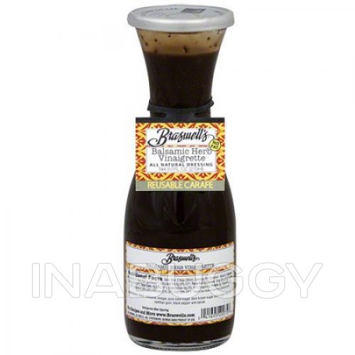  Braswell Carafe Dressing, Balsamic Herb, All Natural