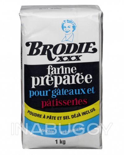 Brodie XXX Self Raising Cake Pastry Flour Premixed 1KG Coppa s