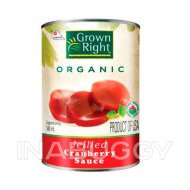Grown Right Organic Jellied Cranberry 348ML