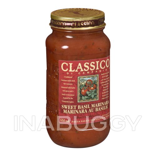 Classico Pasta Sauce Sweet Basil Marinara 650ML Concord Foods