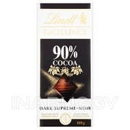 Lindt Excellence Dark Supreme Chocolate 90% Cocoa 100G
