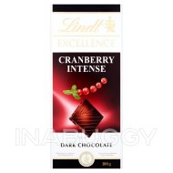 Lindt Excellence Dark Chocolate Cranberry Intense 100G