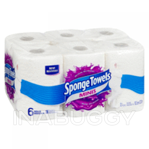 Sponge Towels Ultra Strong Minis Paper Towel (6PK) 1EA - Concord