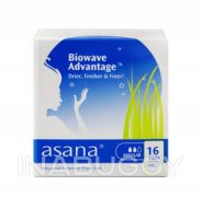 Asana Biowave Ultra Regular Absorbent Pads (16PK) 1EA