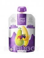Love Child Organics Power Yo'rridge Organic Purees Pears, Bananas, Raspberries & Blackberries 128ML