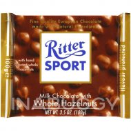 Ritter Sport Milk Chocolate Whole Hazelnuts 100G
