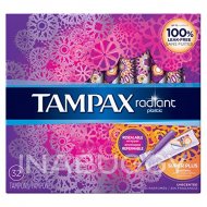 Tampax Radiant Unscented Tampons Super Plus 32EA