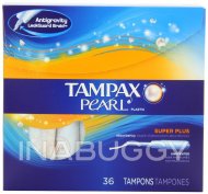 Tampax Pearl Unscented Tampons Super Plus 36EA