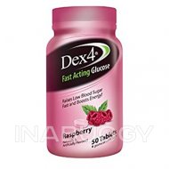 Dex4 Fast Acting Glucose Raspberry Tablets (50EA)