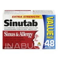 Sinutab Extra Strength Sinus & Allergy Caplets (48CAPS)