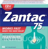 Zantac Heartburn & Acid Indigestion Relief (60TABS) 75mg