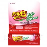Pepto Bismol To-Go Chewables Cherry Flavour (12TABS)