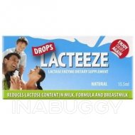 Lacteeze Lactase Enzyme Drops Gluten Free 15.5ML