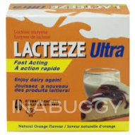 Lacteeze Ultra Lactase Enzyme Chewable Caplets (40CAPS)