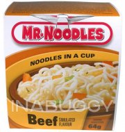 Mr Noodles Noodles in a Cup Beef Flavour 64G