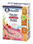 Gerber Baby Cereal 8 Months Wheat, Yogurt & Raspberry 227G