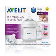 Avent Natural Feeding Bottle 0 Month Plus (2PK) 125ML 4OZ