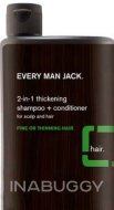 Every Man Jack 2 in 1 Shampoo & Conditioner Fine or Thinning Hair 400ML