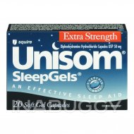 Unisom SleepGels Diphenhydramine Hydrochloride USP 50mg Extra Strength Gel Capsules (20GELS)